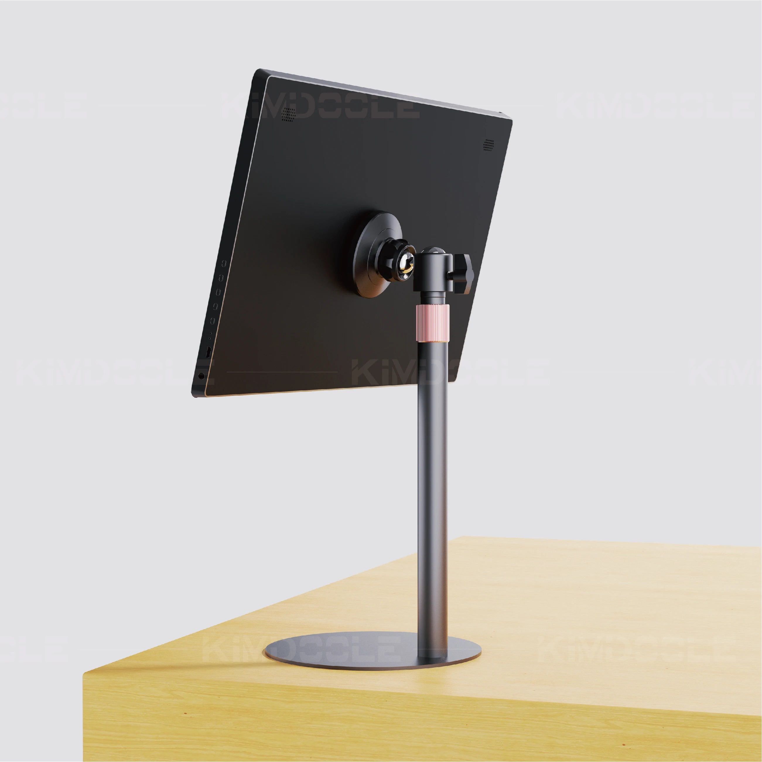 Artpowers Portable Monitor Stand Height Adjustable Magnetic Monitor Tablet Stand Free Standing Low Profile Desk Mount