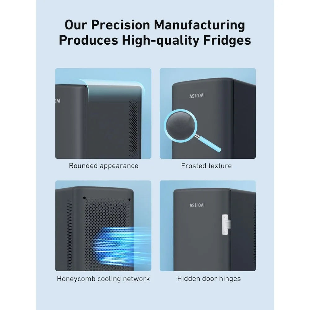 Mini Fridge 2.0 Gen 6 Liter/8 Cans Makeup Skincare Fridge 110V AC/ 12V DC Portable Thermoelectric Cooler and Warmer