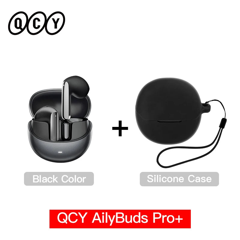QCY HT10 AilyBuds Pro+ ANC Wireless Earphone Al Audio Hi-res with LDAC Bluetooth 5.3 Earbuds Adaptive ANC Multipoint