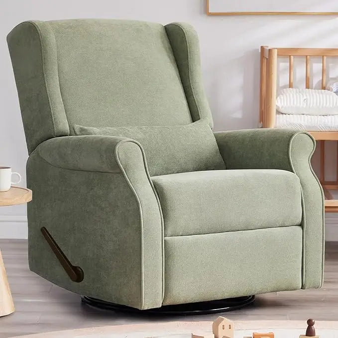 Nursery Swivel Glider Recliner,Rocking Chair Nursery with Footrest,Rocking Recliner Chair for Nursery,Glider Rocker