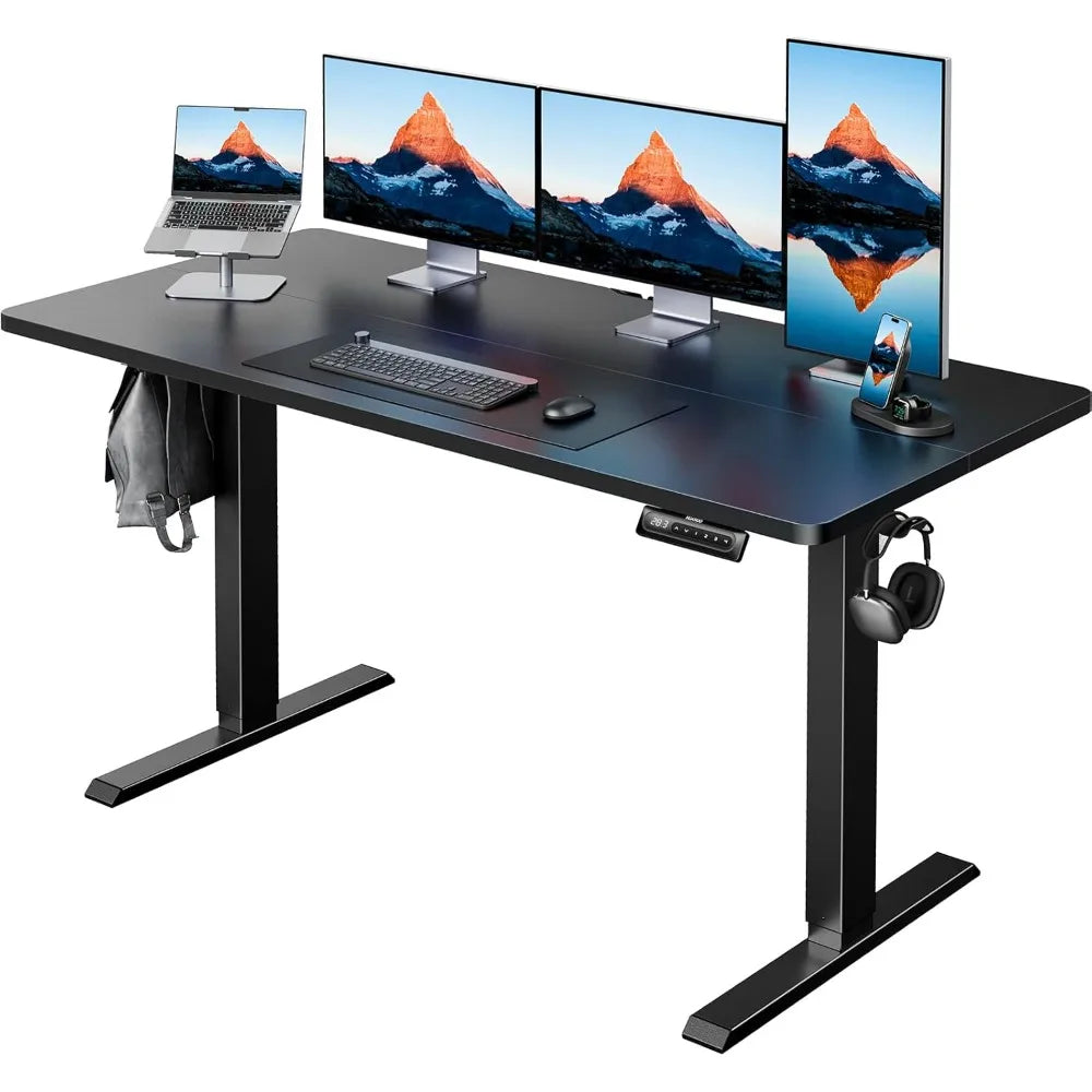 55-x-24-electric-standing-desk-adjustable-height-4-memory-height-settings-headphone-hook-cable-manager-sit-stand-up