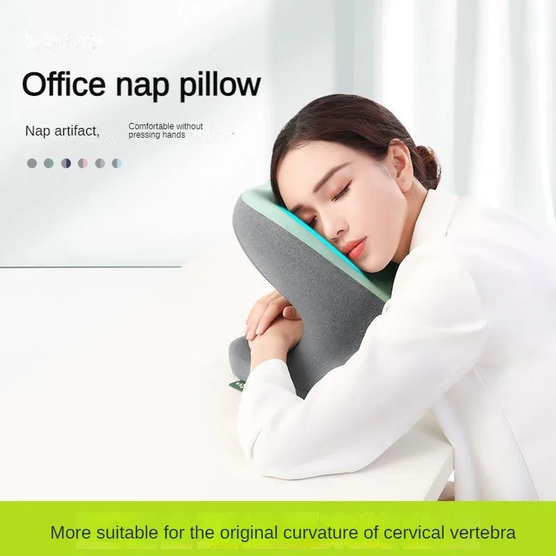 Memory Foam Nap Pillow For Travel Headrest Neck Support Cushions Office Rest Lunch Break Pillow Orthopedic Student Desk