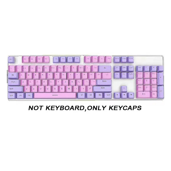 104pcs ABS Universal Mechanical Keyboard Keycaps Ergonomic Blank Keycaps For Cherry MX Keyboard Replacement OEM Backlit