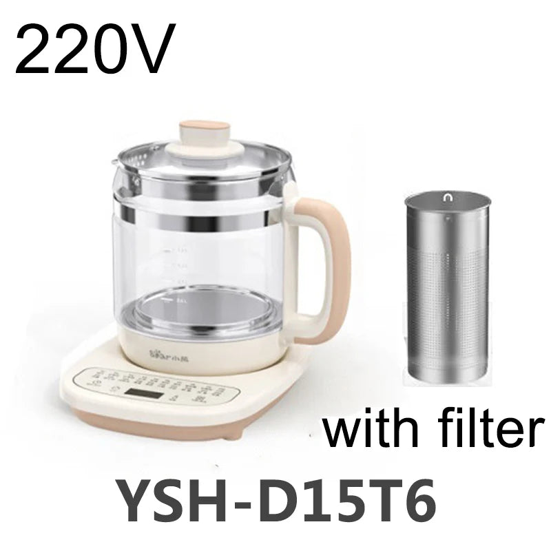 2025 New Health Pot Household Multi functional Electric Water Pot Boiling Water Flower Tea Pot Office Tea Cooking Small