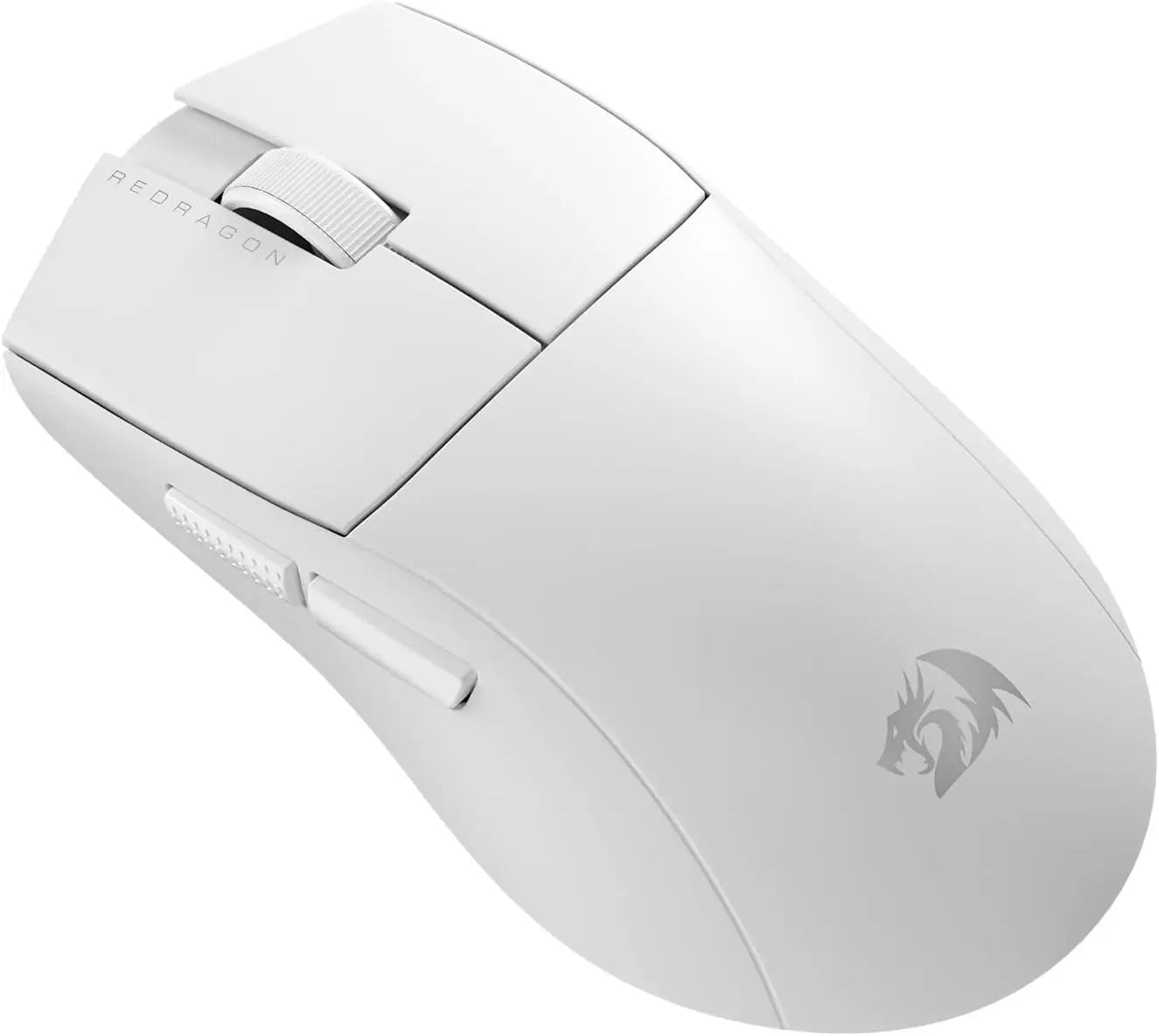Redragon M916 STD 3-Mode Wireless Gaming Mouse 49G Ultra-Light 24K DPI Mice w/Ergonomic Natural Grip Build - WHITE
