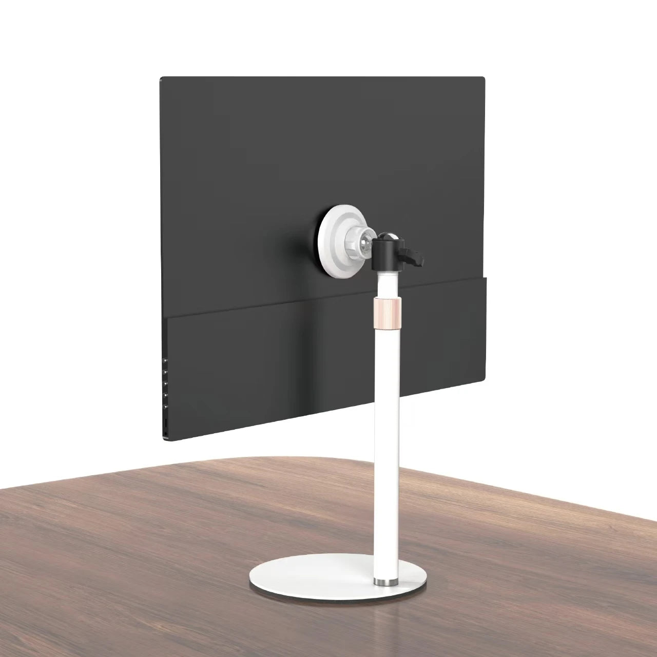 Artpowers Portable Monitor Stand Height Adjustable Magnetic Monitor Tablet Stand Free Standing Low Profile Desk Mount