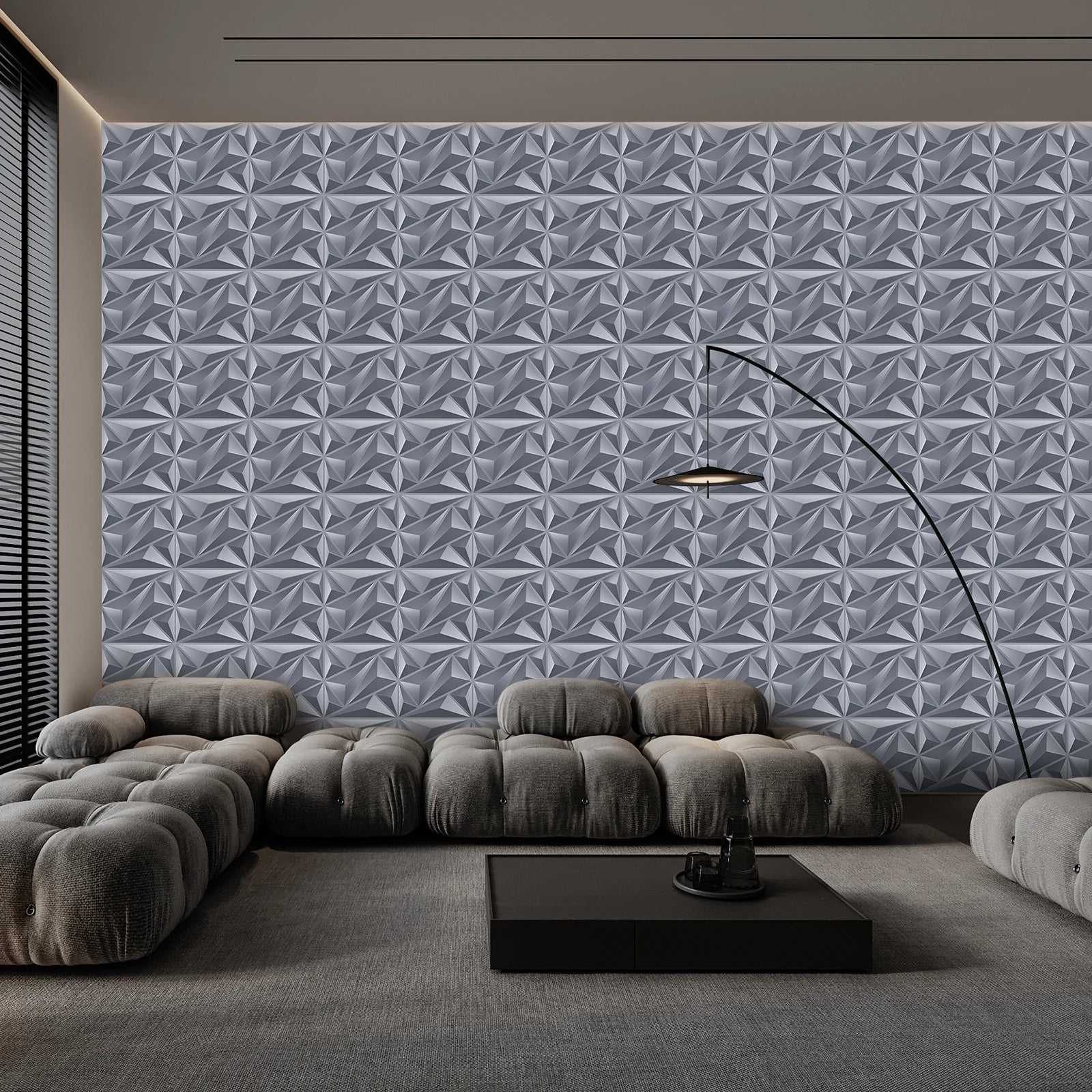KUUJOJO 3D textured wall panel for indoor wall decoration suitable for living room hall bedroom hotel office send tape