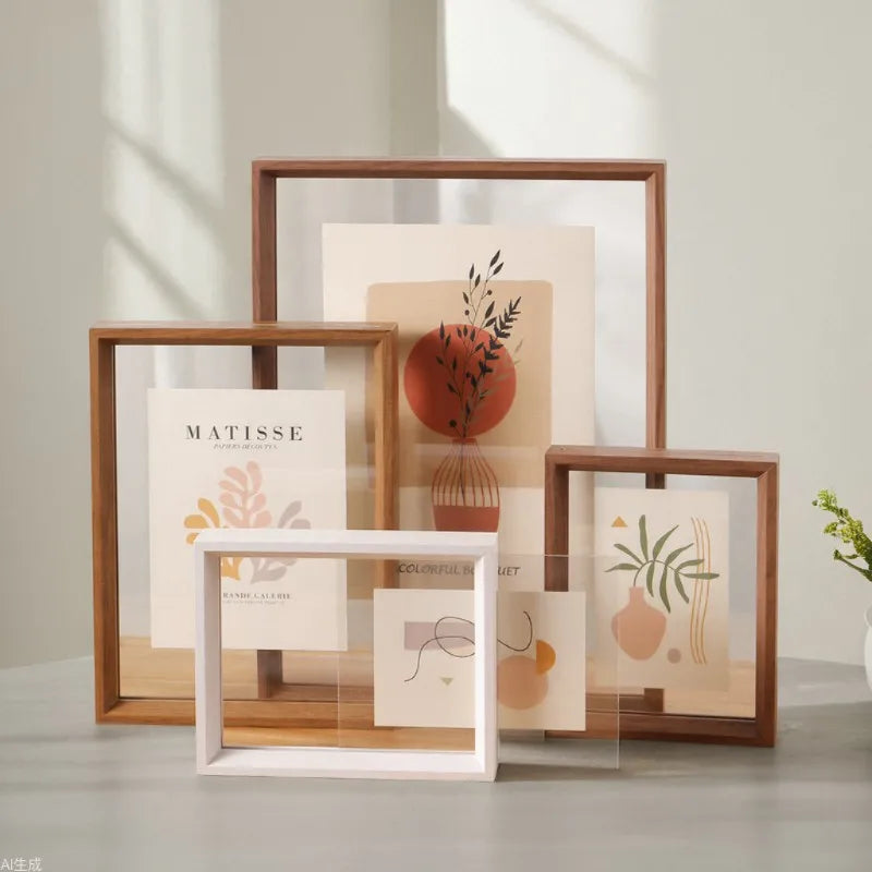 Double-Sided Clear Acrylic Photo Frame Versatile Display Case for Specimens and Artwork Picture Frame for Home