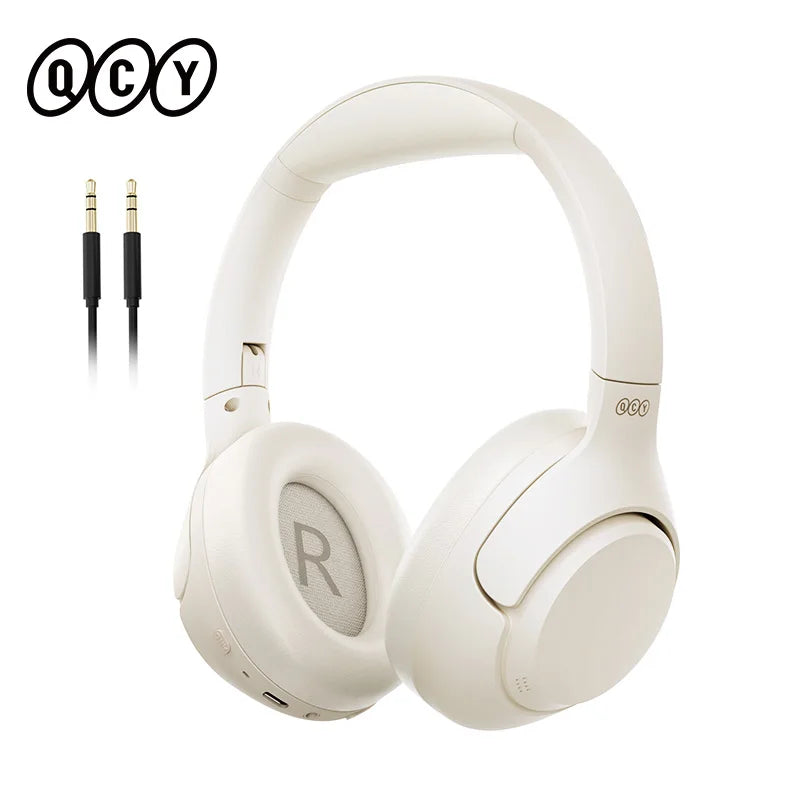QCY H3 ANC Wireless Headphones Bluetooth 5.4 Hi-Res Audio Over Ear Headset 43dB Hybrid Active Noise Cancellation