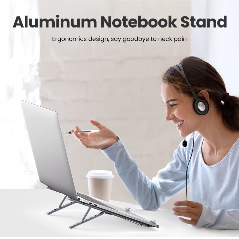 UGREEN Laptop Stand Holder For MacBook Air Pro Foldable Aluminum Notebook Stand Tablet Stand Laptop PC Support Macbook