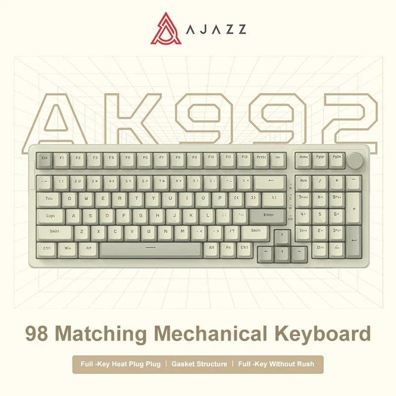 ajazz-ak992-wired-mechanical-keyboard-98-key-full-layout-hot-swap-usb-gaming-keyboard-multimedia-key-knob-for-desktop-pc-laptop
