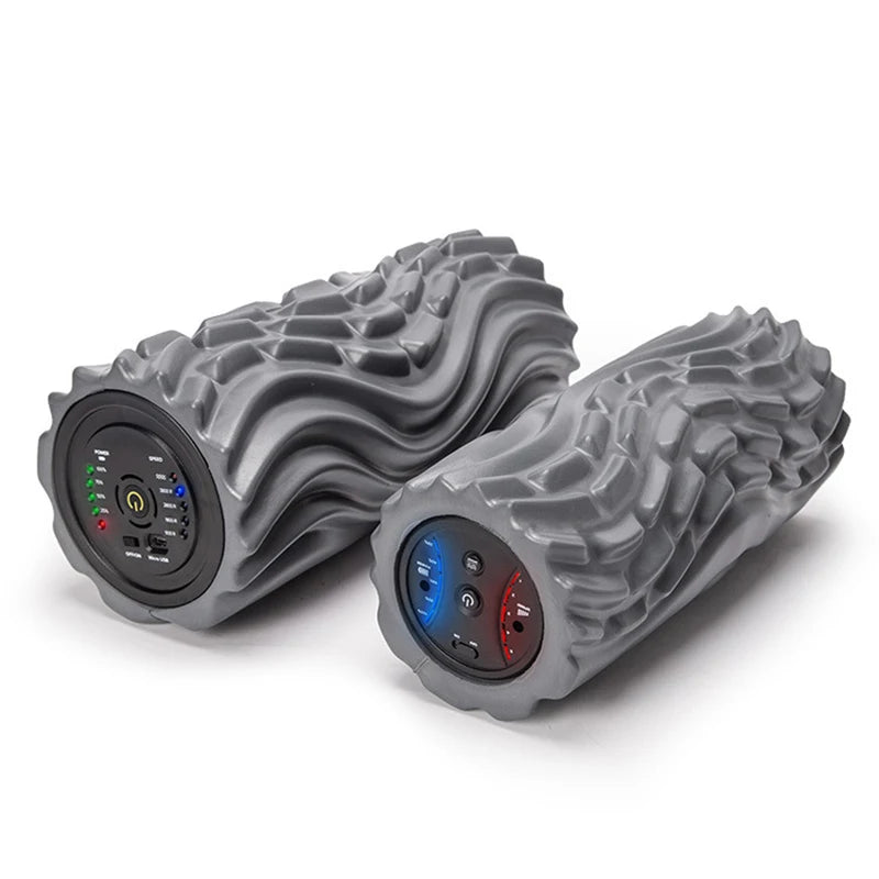 5-gear Electric Foam Shaft Yoga Fitness Vibration Relaxation Massage Column Electric Ripple Yoga Column - Foam Roller