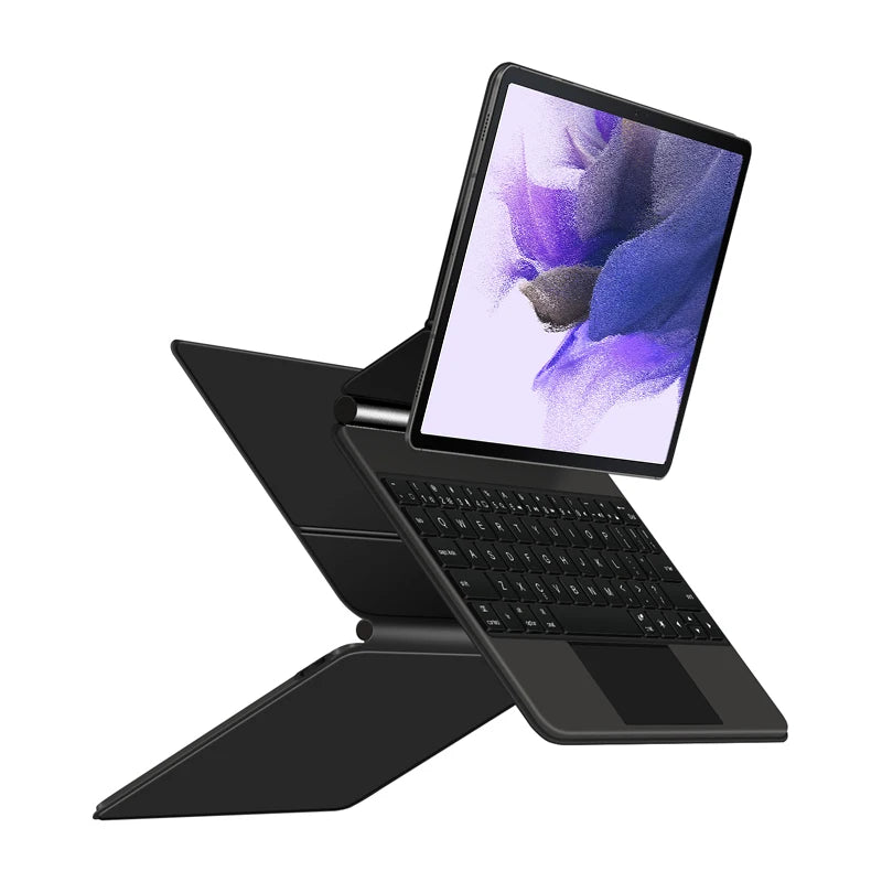 Magic Keyboard Case For Samsung Galaxy Tab S10+ S9 FE+ S9+ S8+ S7 FE Plus 12.4 inch S9 S8 11 Tablet Book Cover Slim Key