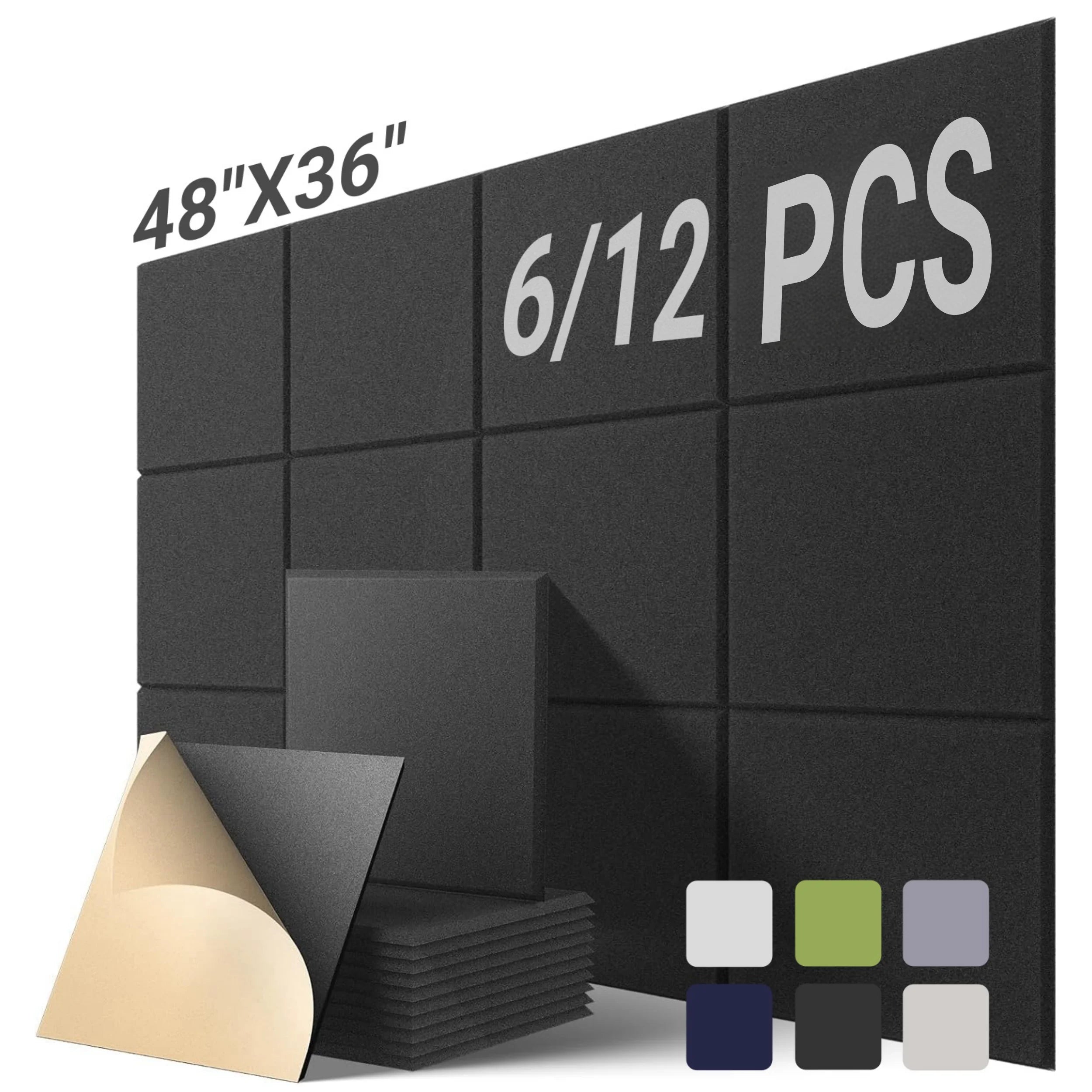 6-12PCS Large Cork Board Alternative Felt Wall Tiles Self-Adhesive Wall Panels Bulletin Board Pin Board for Office