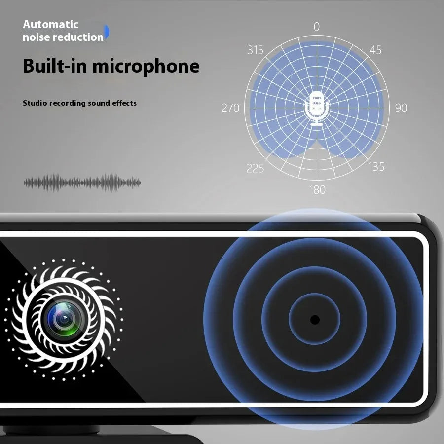 4K Pro Full HD Webcam 4000x3000 Office Meeting Live Camera for PC Laptop Phone Desktop Mini Webcam Free Gift