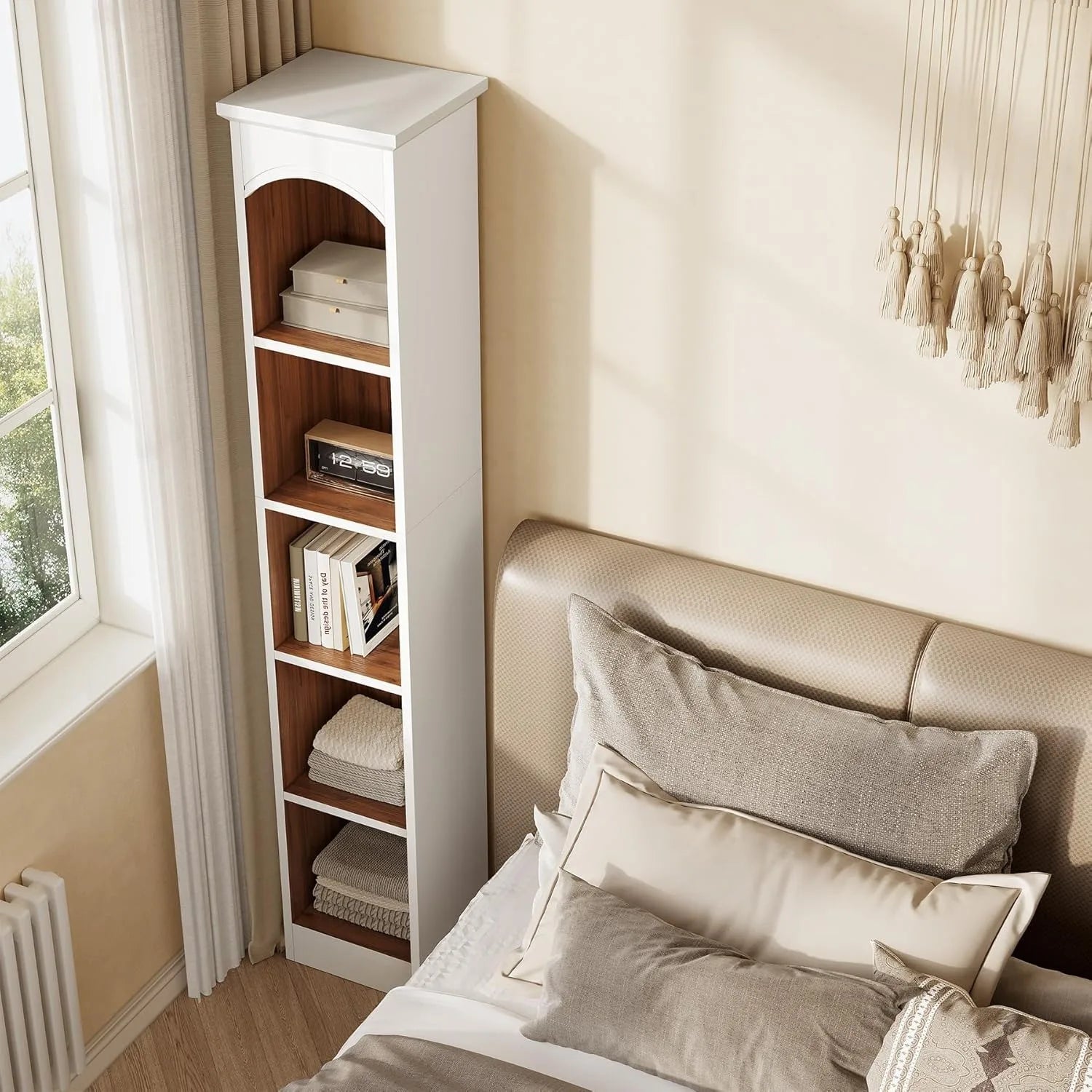 LITTLE TREE 70.9’’ Tall Bookshelf 5-Tier Open Bookcase with Cubes Bookshelves with Storage Space,Bookcase for Home