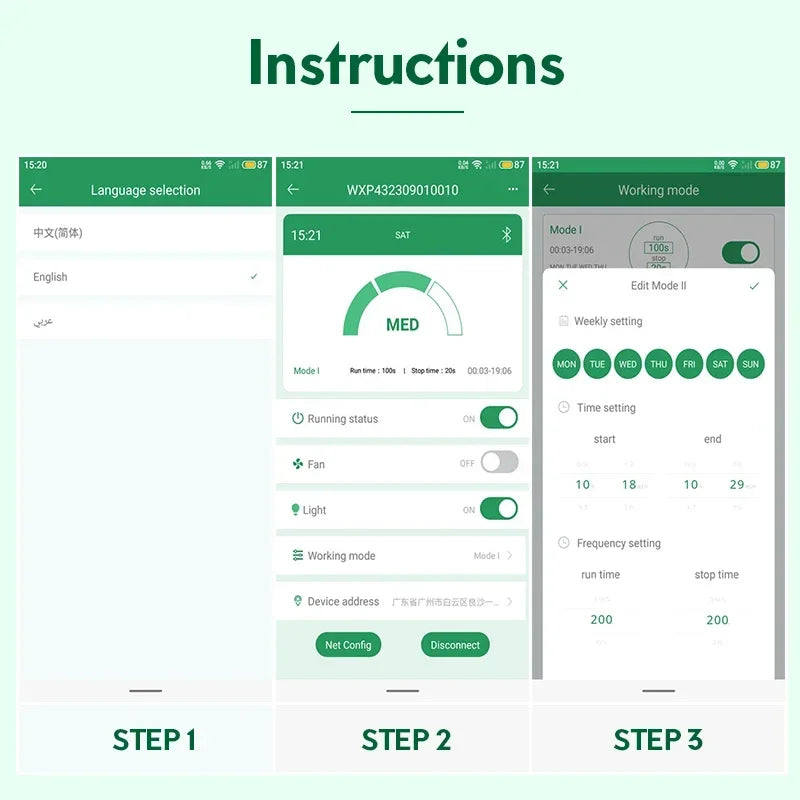 NAMSTE Coverage 500m³ Bluetooth Diffuser Hotel Essential Oil Aromatherapy Machine Essential Oil Monitoring Function 400