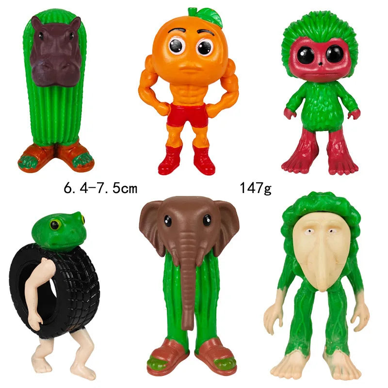 Italian Brainrot AI Animals Tung Tung Tung Sahur Figure Tralalelo Tralala Figurine Doll Toy Desk Decoration Model