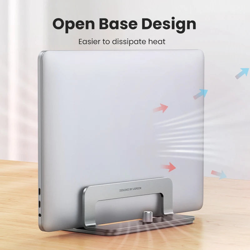 UGREEN Vertical Laptop Stand Holder For MacBook Air Pro Aluminum Foldable Notebook Stand Laptop Support MacBook Pro