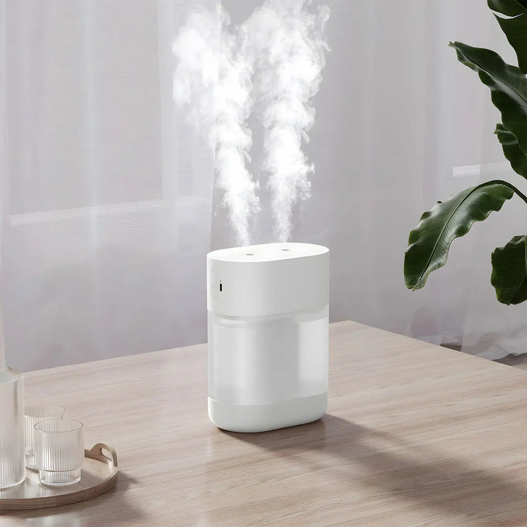 Smart Air Humidifier Large Capacity With 2 Nozzles USB Electric Aroma Diffuser Essential Oil Purifier For Home Office
