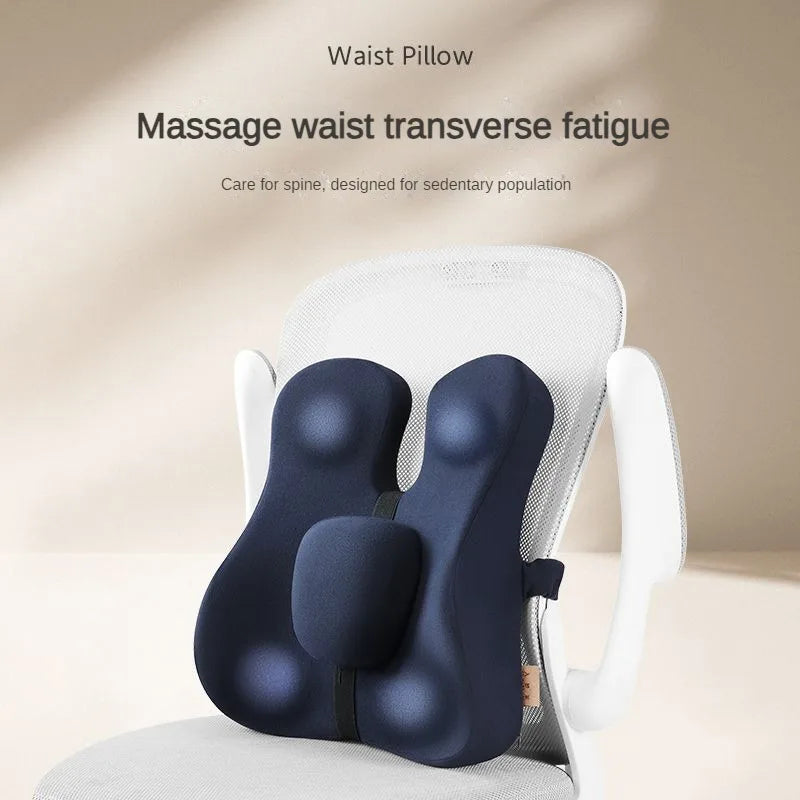 Orthopedic Chair Back Cushion Memory Foam Car Seat Office Sofa Waist Lumbar Side Support Pillow Spine Coccyx Protect
