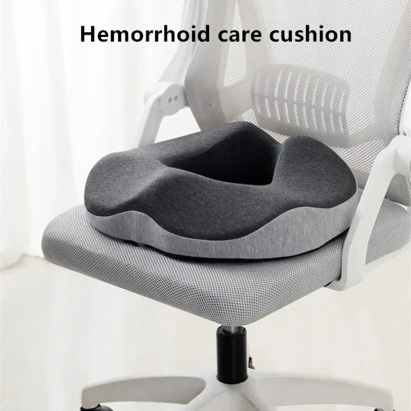 Ergonomic Memory Foam Donut Seat Cushion,Office Comfort Pillow for Cailbone Pain Bed Sores Hemorrhoids Sciatica