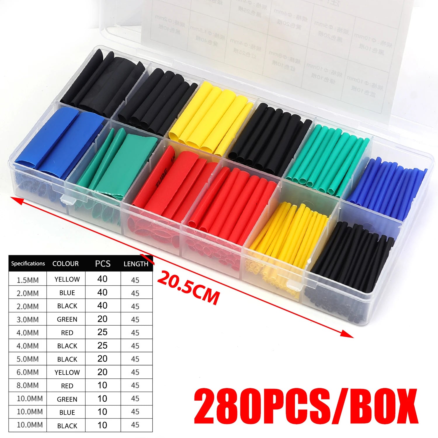 Heat Shrink Wrapped Insulation Cable Sleeving Shrinking Tubing Car Electrical Cable Shrink Tube Kit Wire Sleeved