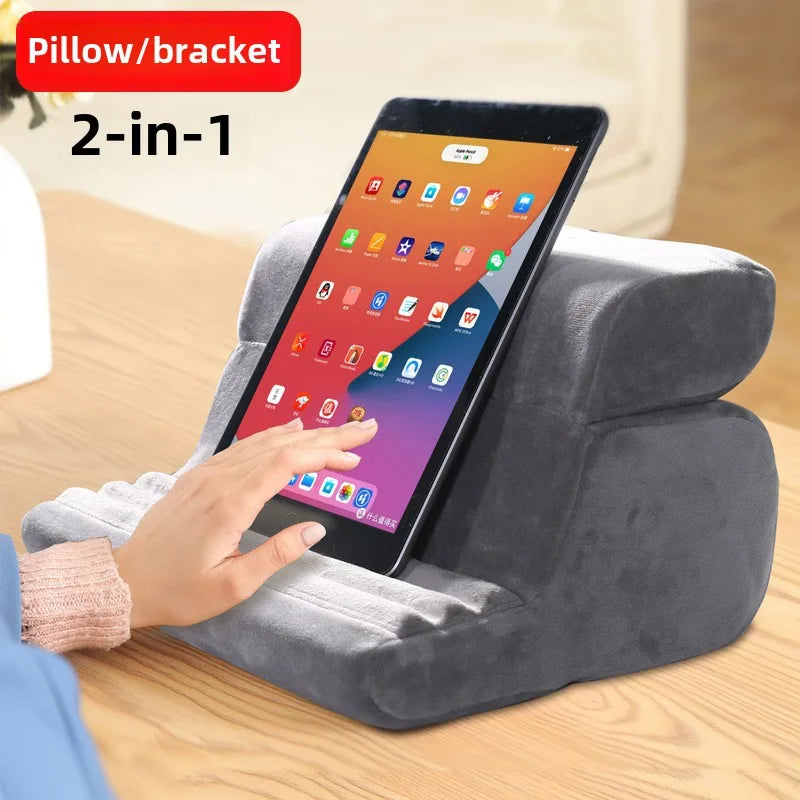 Ergonomic Tablet Stand Pillow for Comfortable Hands-free Reading and Watching TV in Bed