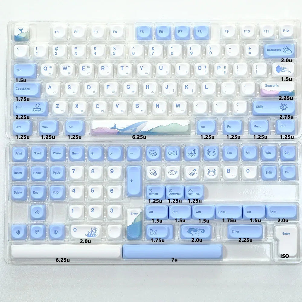KBDiy 139 Keys/Set KOA Profile Korean Keycaps GMK 9009 for Mechanical Keyboard Keycap MX Switches Custom Retro PBT Key