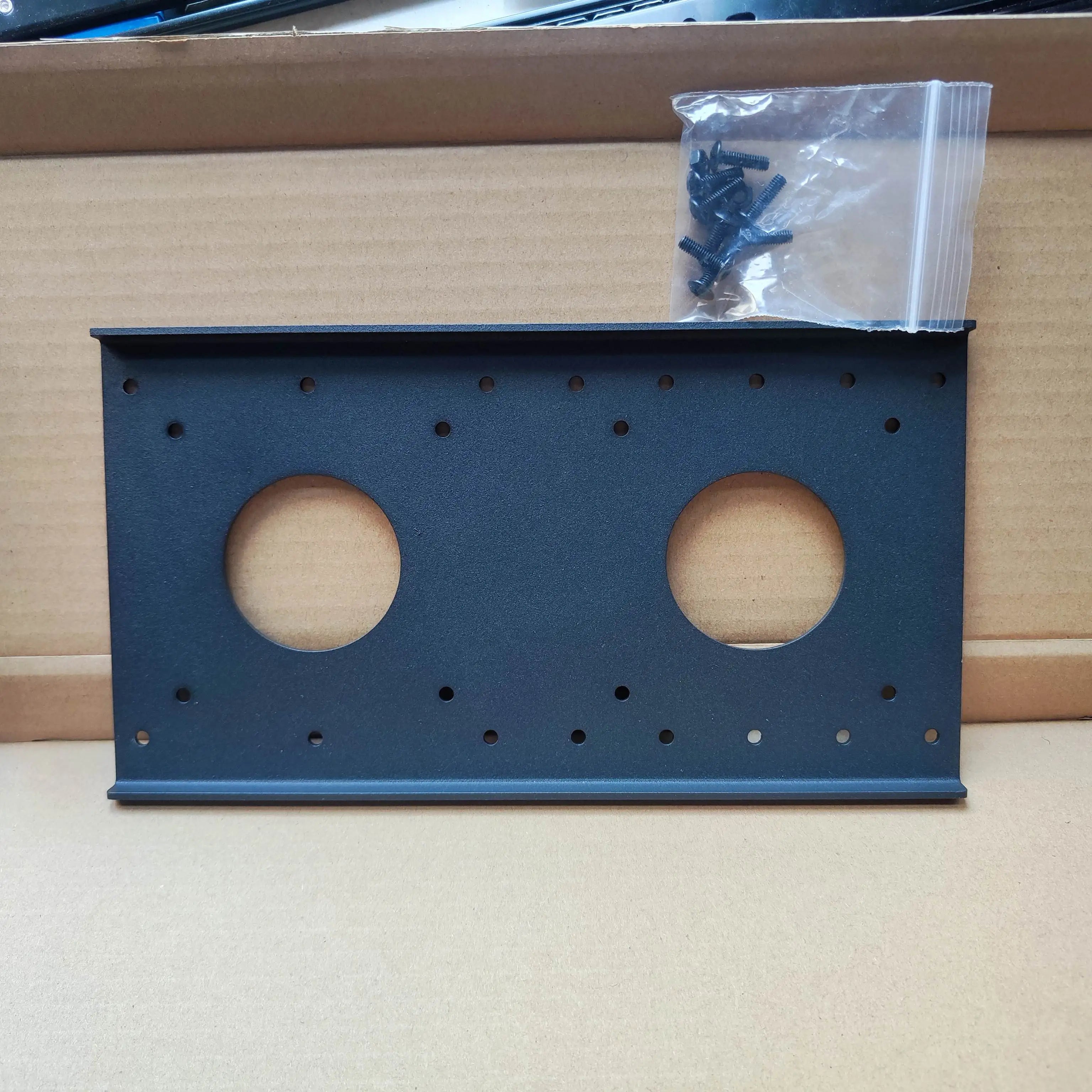 Adjust screen Up and Down or Left Right with monitor support by a borad through VESA holes height lower setting - Mini