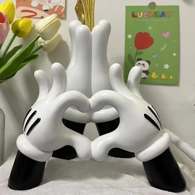 Aesthetic Hand Figurines Worship Money Creative Resin Sculpture Art Hand Statue Luxury Livingroom Decoration Desk