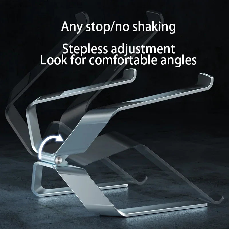 P68P69 Aluminum Alloy Laptop Stand Increased Lift To Receive A The Portable Double Vertical Heat Dissipation Office