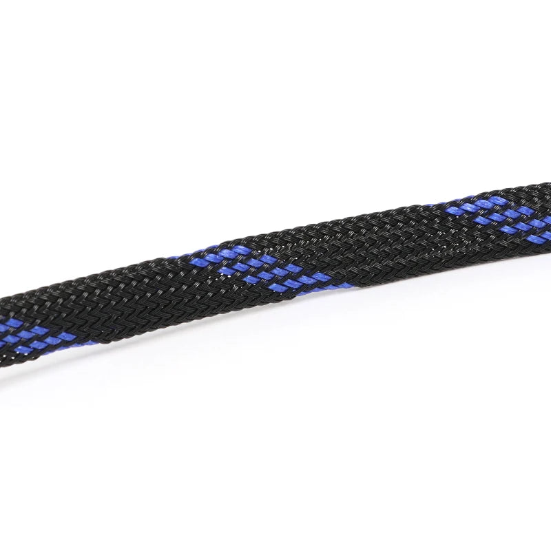 5M Multicolor PET Insulated Braid Sleeving 2mm - 40mm Expandable Wire Cable Sheath Flame-retardant Nylon Braided Mesh