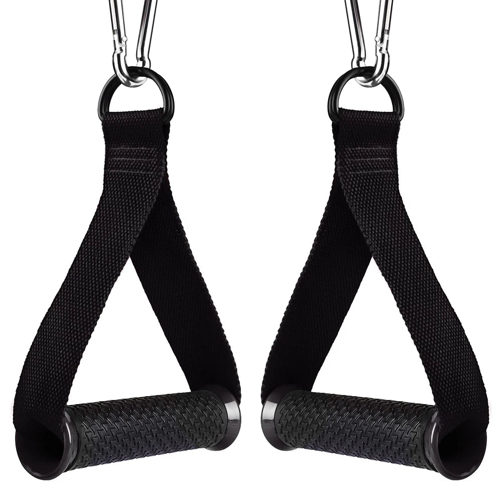 Heavy Duty Exercise Handles Cable Attachment Gym Resistance Bands Handles Anti-slip Grip Pilates Yoga Strength Trainer