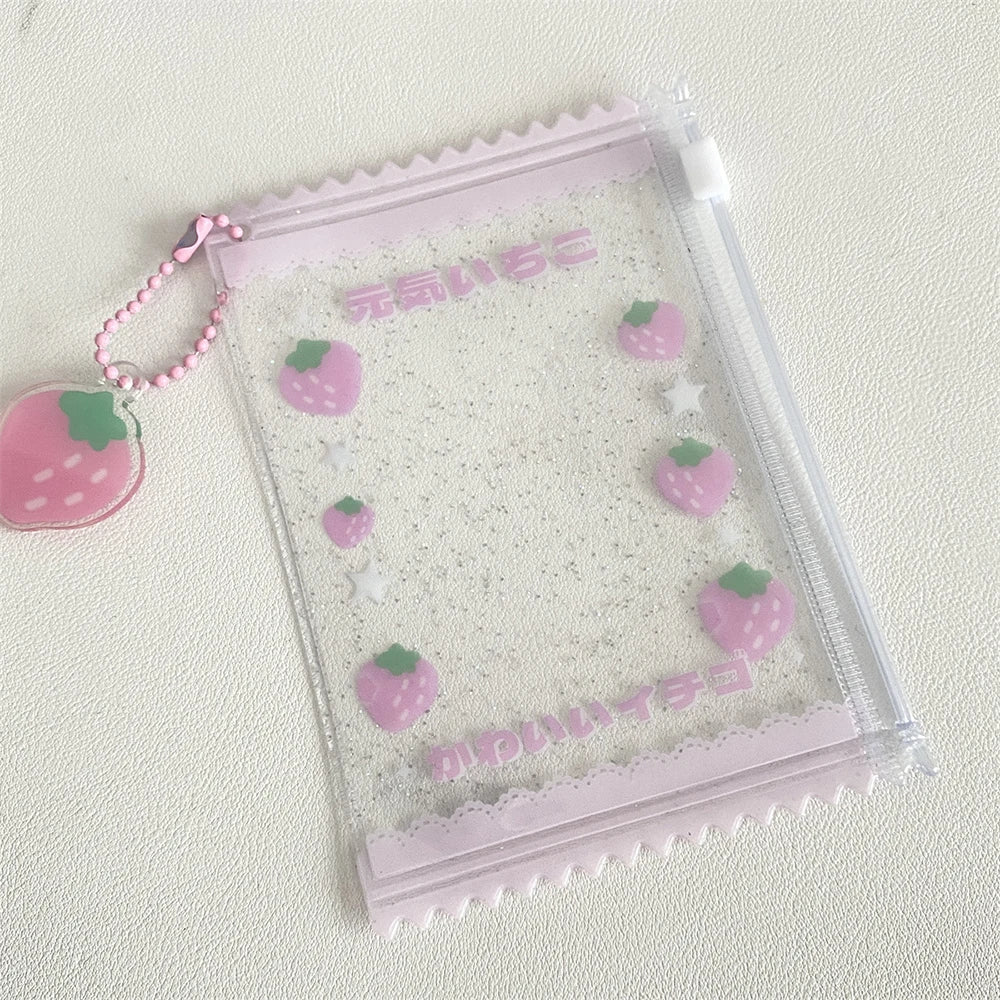 INS Transparent Candy Bag Badge Holder Korean Photocard Holder Display Bag Pendant Idol Photo Card Protective Cover