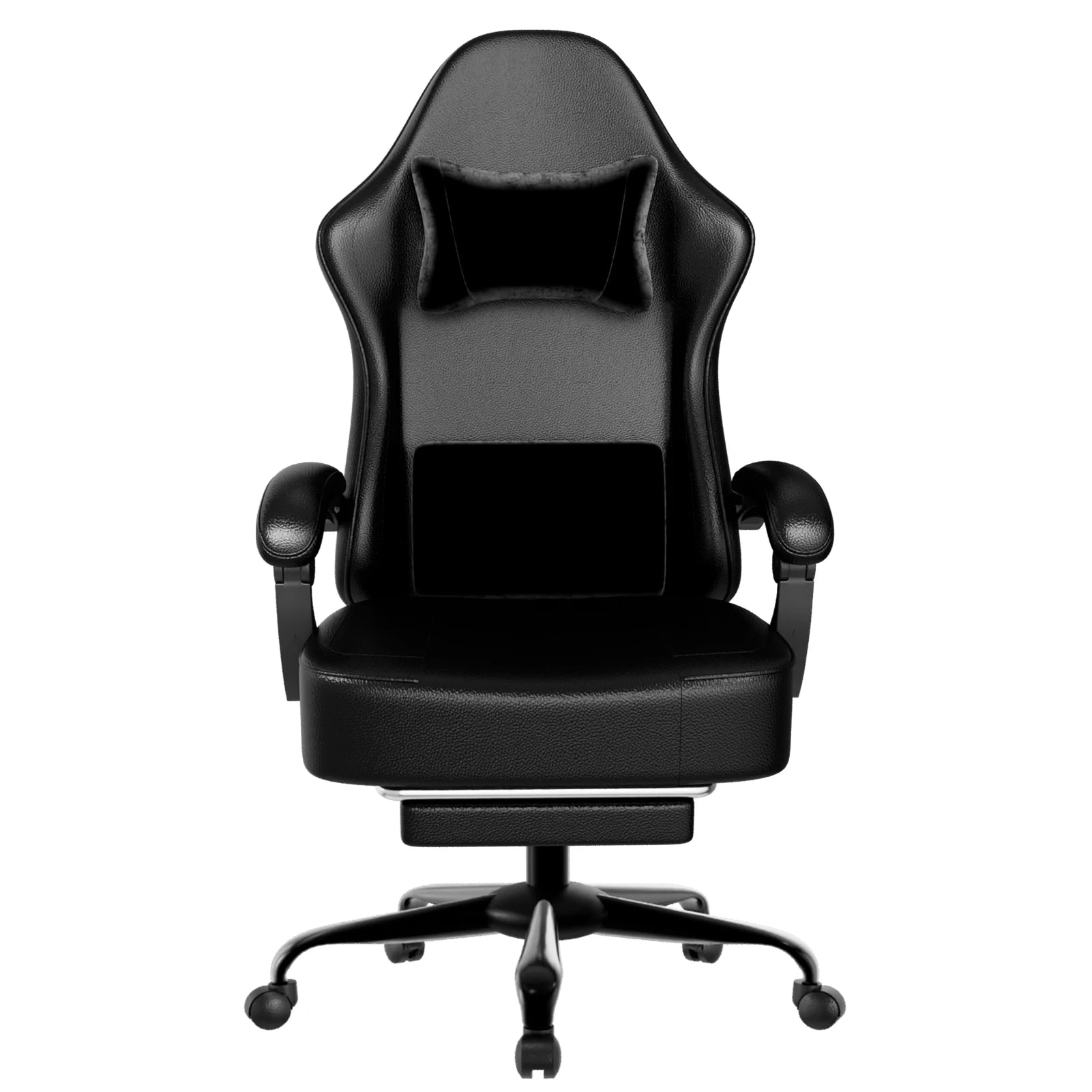 Gaming Chair with Pocket Spring Cushion and Footrest Ergonomic Computer Chair for Adults Breathable PU Leather Game