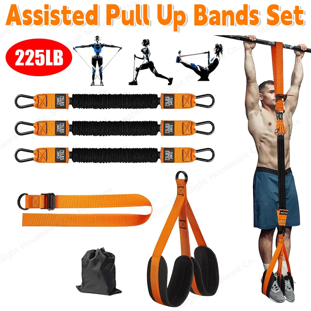 Pull Up Assistance Bands Set Resistance Strap for Pull-ups Assist for Men Women Hanging Training Chin-up Workout Body