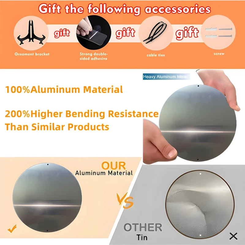 Viking Warrior Shield Wall Art Round Aluminum Metal Sign for Home & Office Decor 2D Exquisite Aluminum Painting Wall