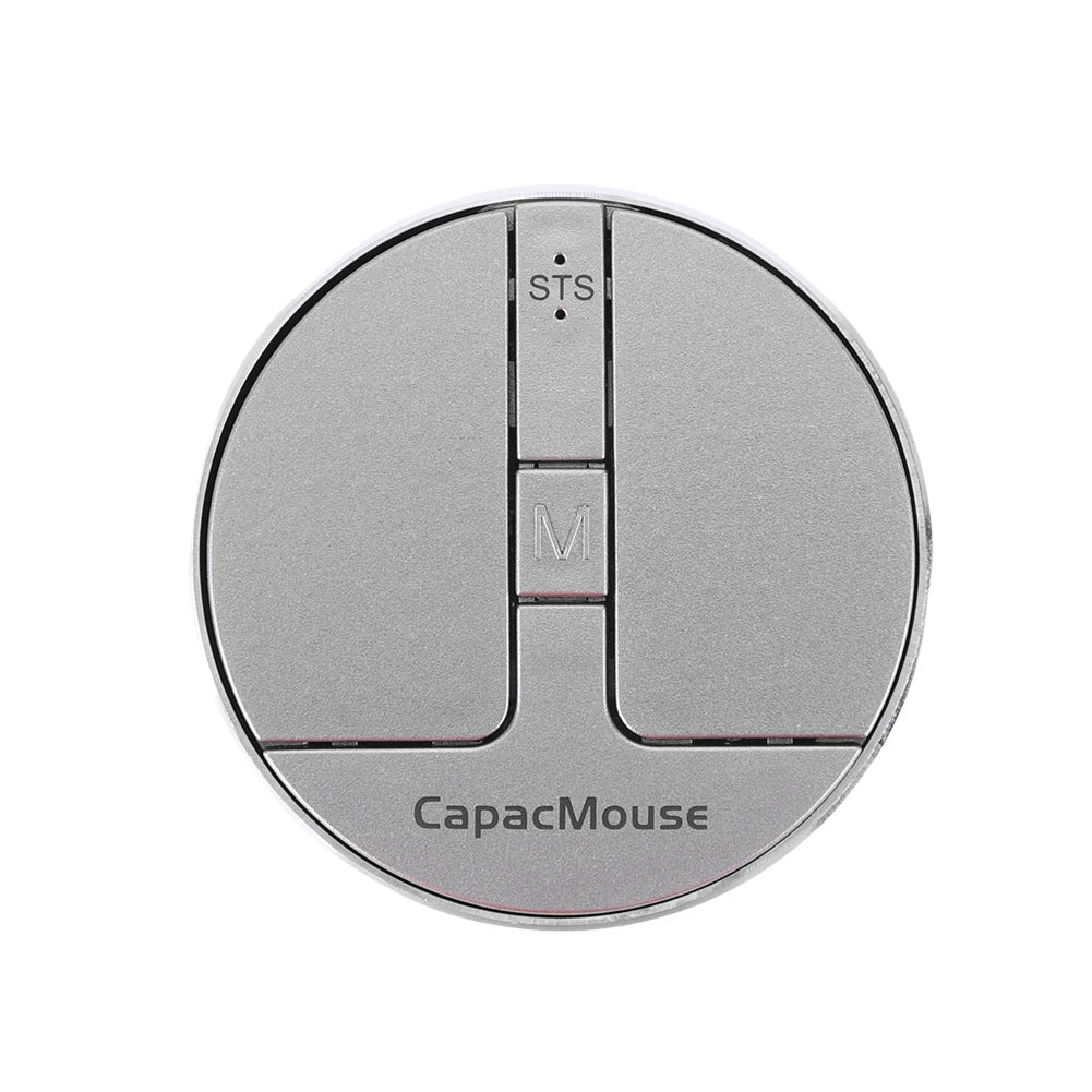 Ultra Thin Wireless Computer Mouse 3 Mode BT 5.2/2.4G/USB Mini Capacitive Mouse with USB Receiver for PC Laptop