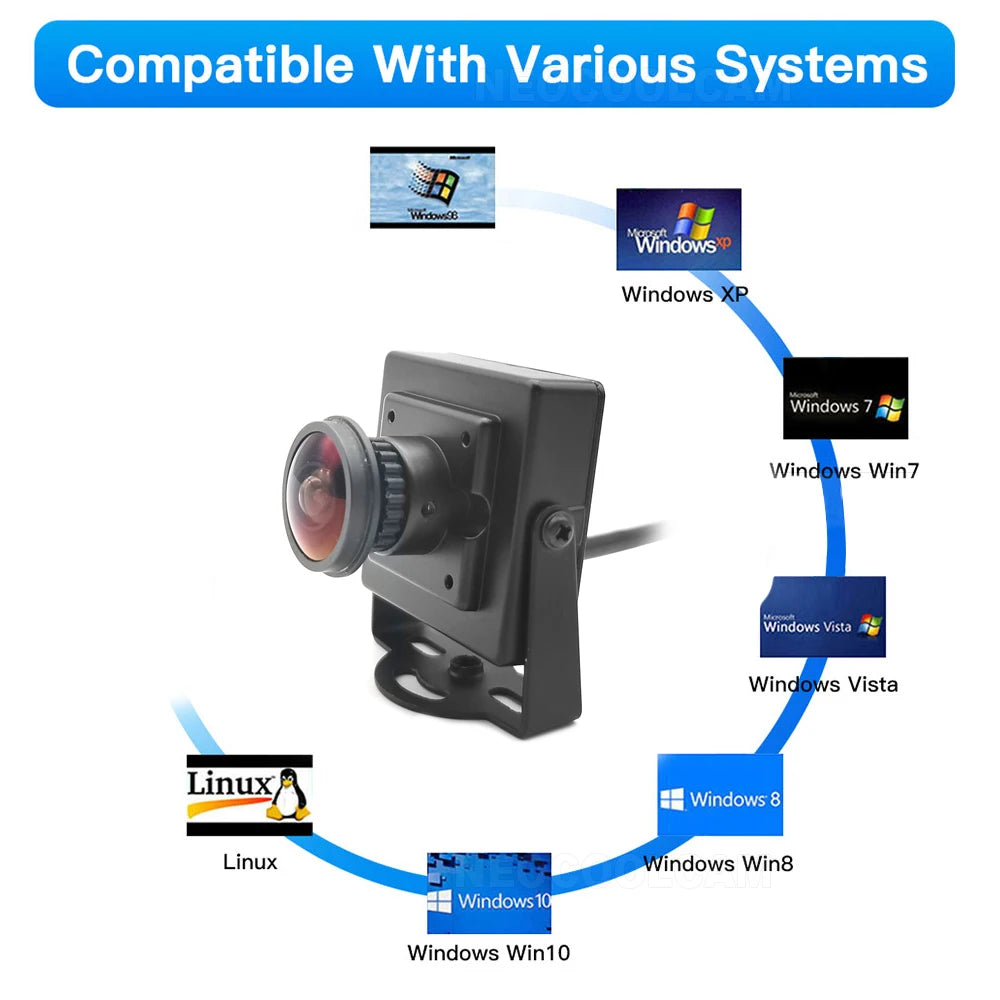 HD Webcam 4K Streaming 30fps 3840x2160 Mini USB 2K 4MP Camera With 2.8mm 1.8mm Lens OTG UVC Plug And Play