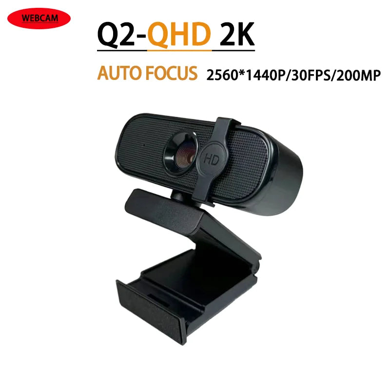 EXHQDR WEBCAM 4K/2K/1080P U autofocus suitable for video conferencing webcast. Plug and play built-in noise reduction