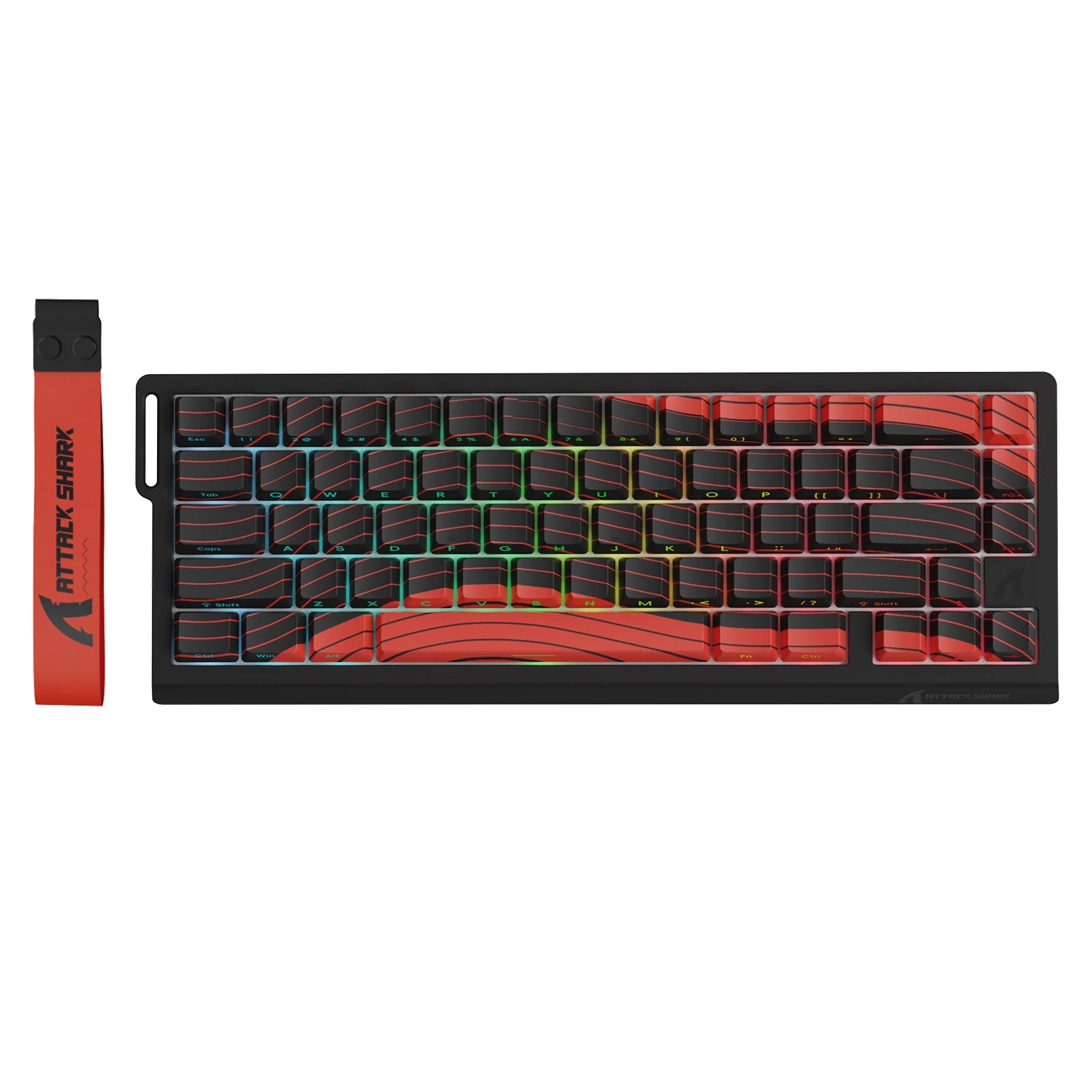 ATTACK SHARK X68PRO HE 60% Wireless Rapid Trigger Gaming Keyboard,Adjustable Actuation,8K,Hall Effect Magnetic