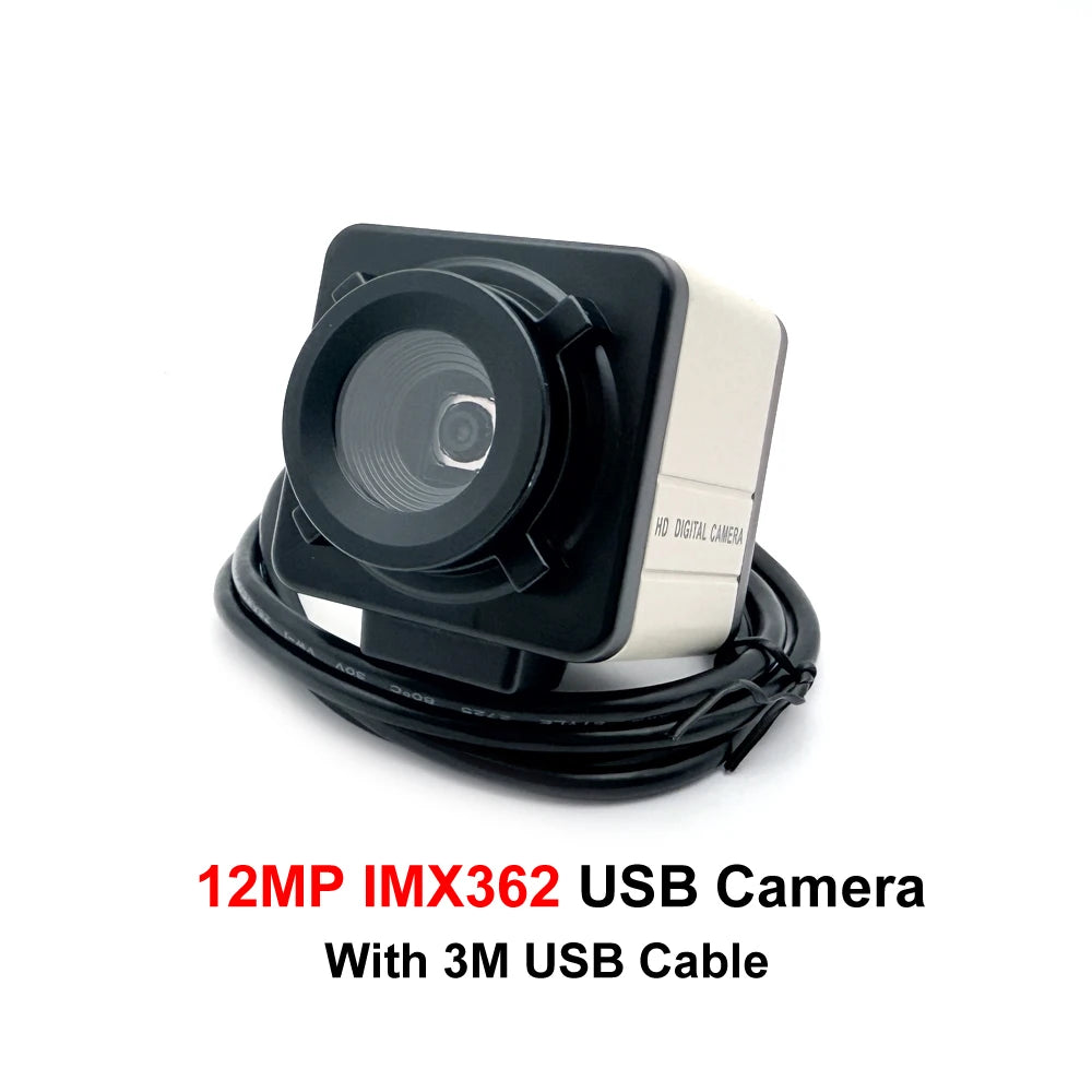 12MP Autofocus HD USB Webcam CCD MX362 4K IMX179 Mini Usb Camera PC OTG UVC Plug And Play for Document Scanning Live