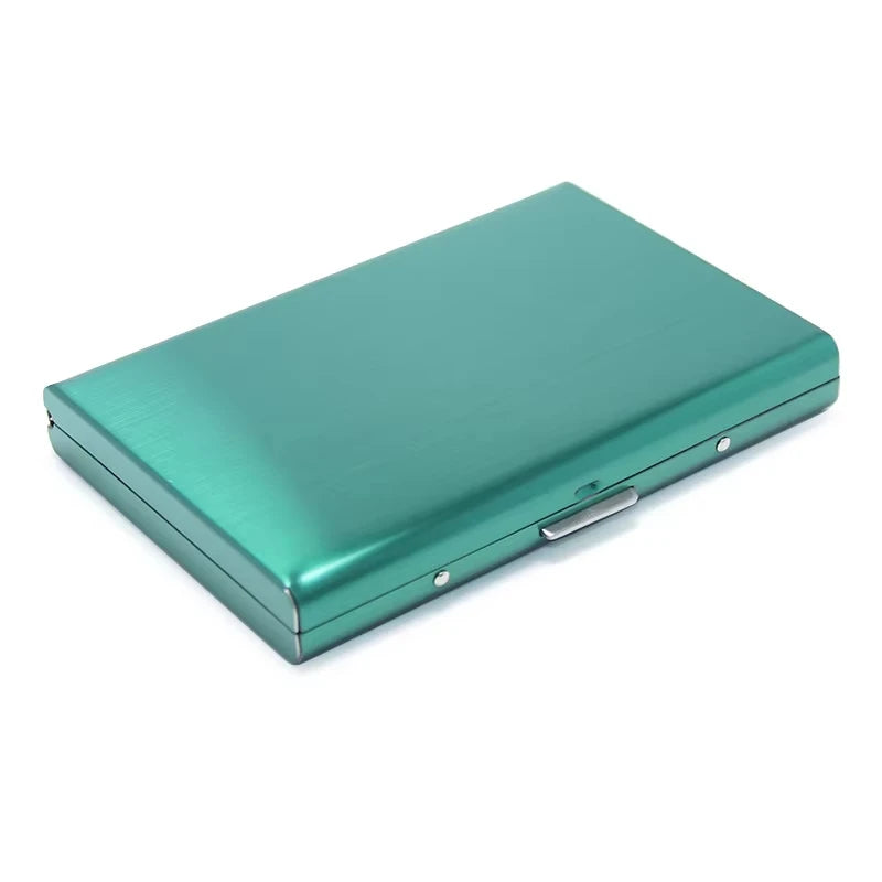 1pc Card Holder Men RFID Blocking Aluminum Metal Slim Wallet Money Bag Anti-scan Credit Card Holder Thin Case Small