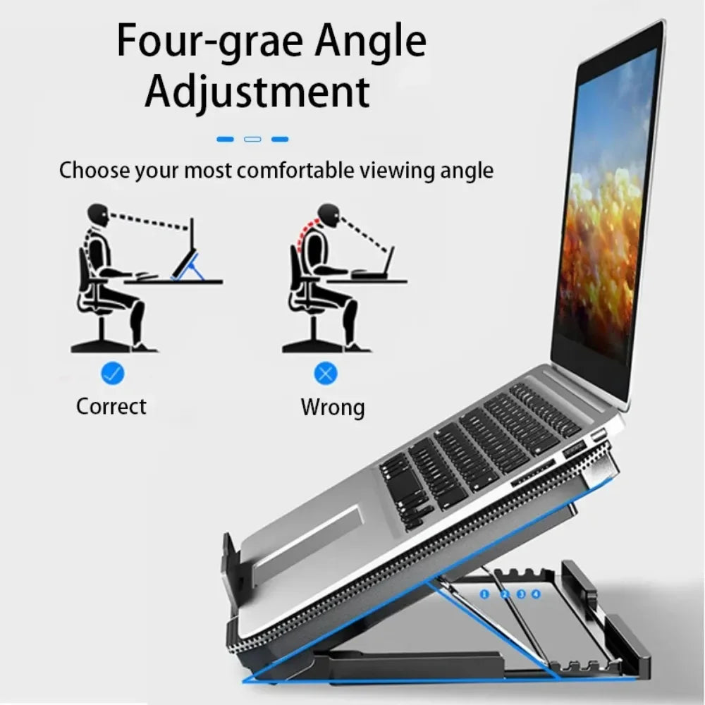 Gaming Laptop Holder Cooler Large Size For 12-16 Inch Notebook Laptop Cooling Pads Wind Speed Adjustable Silent Laptop