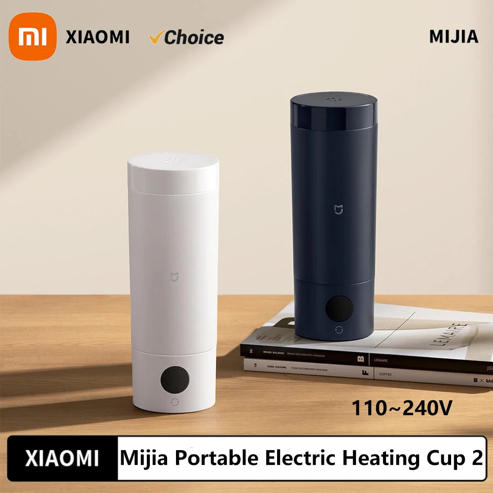 NEW XIAOMI Mijia Portable Electric Kettle 2 Thermos Cup Fast Water Boiler 350ml Smart Temperature Insulated Kettle