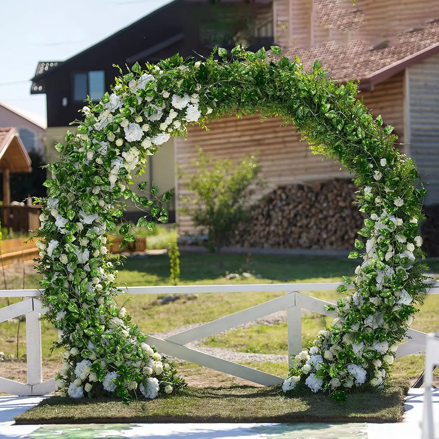 12/24/36 pcs Artificial Ivy Leaves Garland for Weddings Parties and Home Decor - Realistic Greenery Hanging Plant Vine
