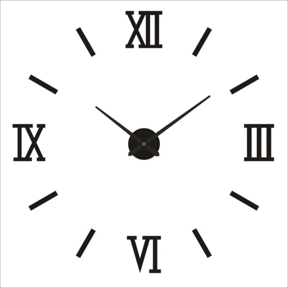 2025 Modern Design Large Wall Clock 3D DIY Quartz Clocks Fashion Watches Acrylic Mirror Stickers Living Room Home Decor