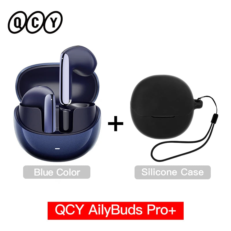 QCY HT10 AilyBuds Pro+ ANC Wireless Earphone Hi-Res Audio with LDAC Bluetooth 5.3 Earbuds 6 Mic AI HD Call Multipoint