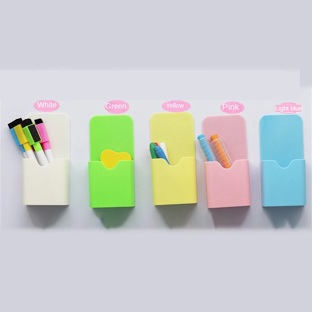 1~5PCS Magnet Pen Holder Erase Magnetic Marker Holder Whiteboard Holders Pencil Cup Refrigerator Storage Organizer